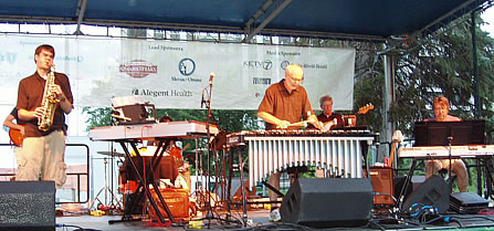 Steve Raybine and his band, Jazz on the Green at Midtown Crossing, August 4th, 2011.